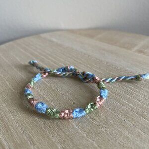Klara Bracelet, anklet, trendy, comfortable, tie, embroidery thread, woven, gift